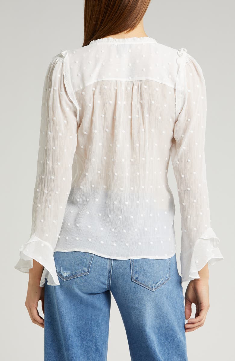 PAIGE Avina Long Sleeve Button-Up Top, Alternate, color, White