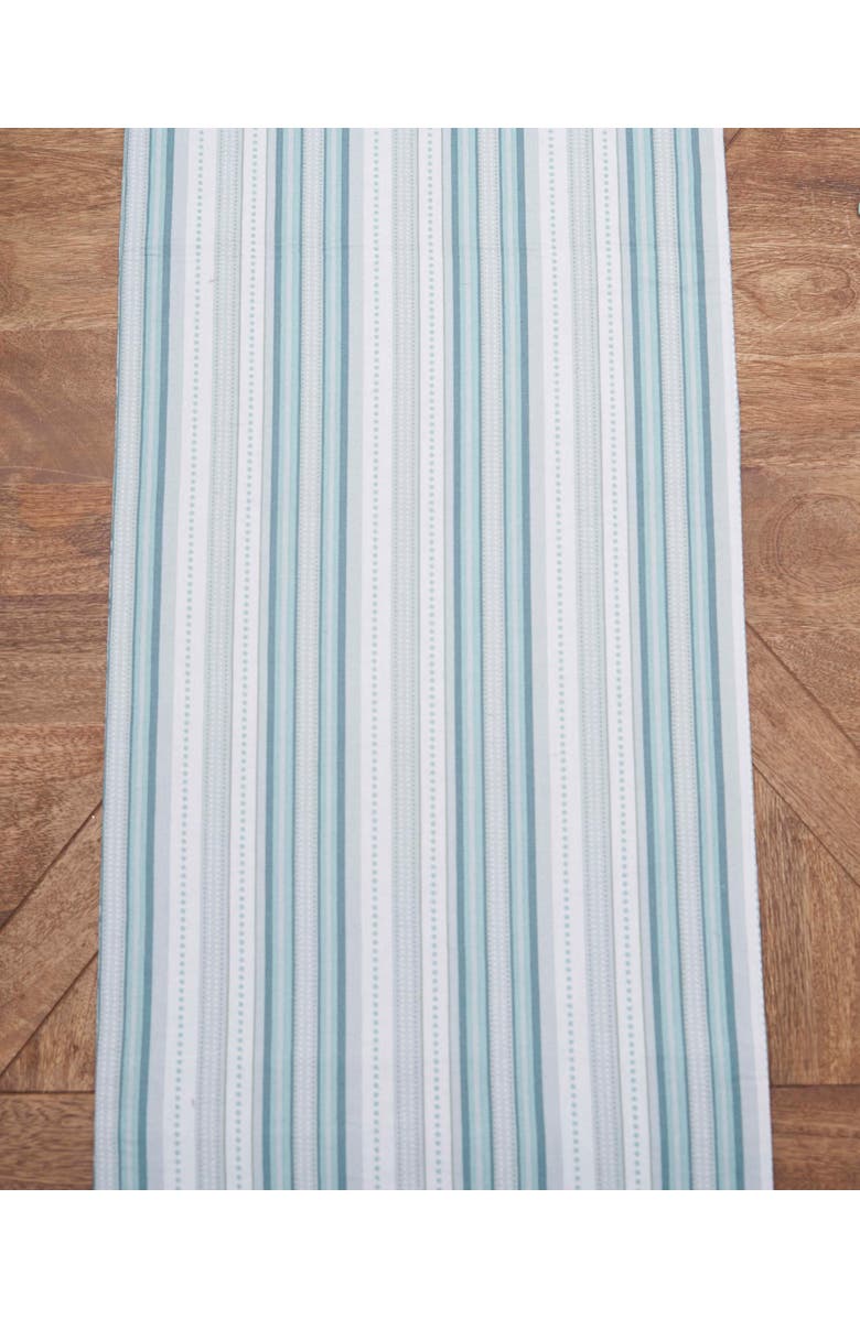 C&F Home Sea Urchin Shores Reversible Graphic Print Machine Washable Table Runner 14" x 72", Alternate, color, Green