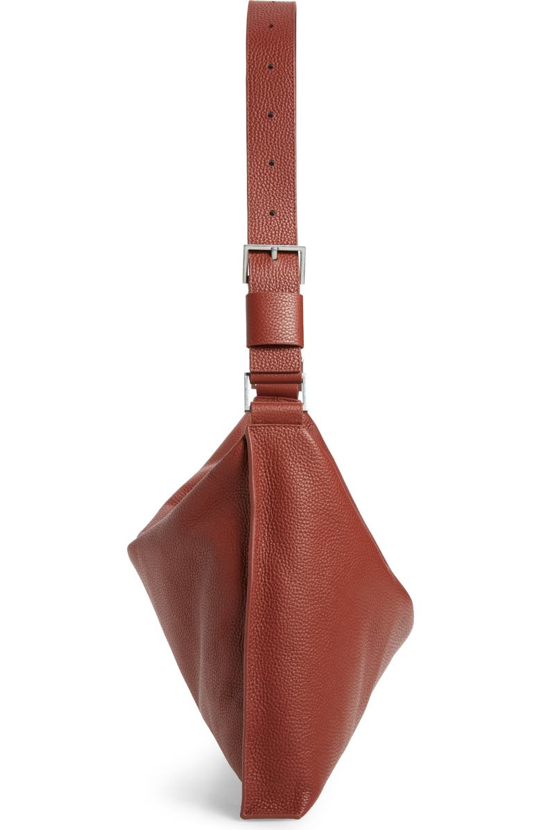 AllSaints Edbury Leather Shoulder Bag, Alternate, color,