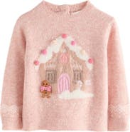 NEXT Kids' Gingerbread House Sweater