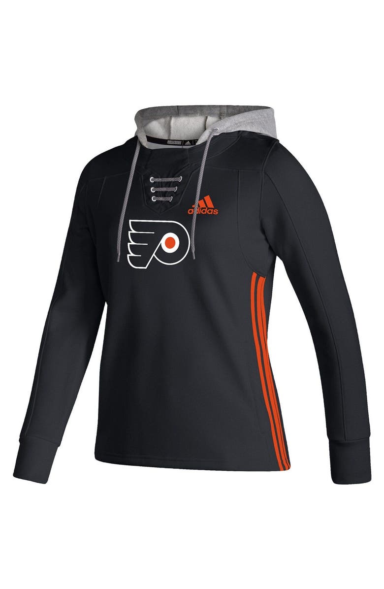 adidas Women's adidas Black Philadelphia Flyers Skate Lace AEROREADY Pullover Hoodie, Alternate, color, Black
