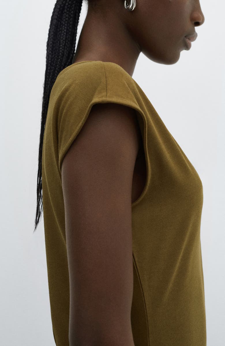 MANGO Cotton Knit Midi Dress, Alternate, color, 