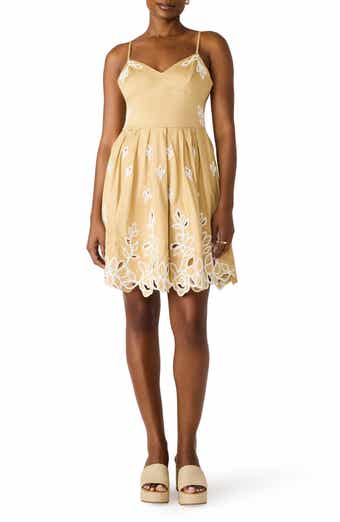Emelia Embroidered Flared Minidress