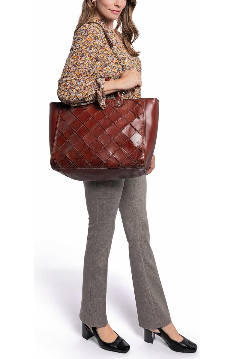 OLD TREND Mermaid Genuine Leather Oversized Carryall Tote, Alternate, color, Brown