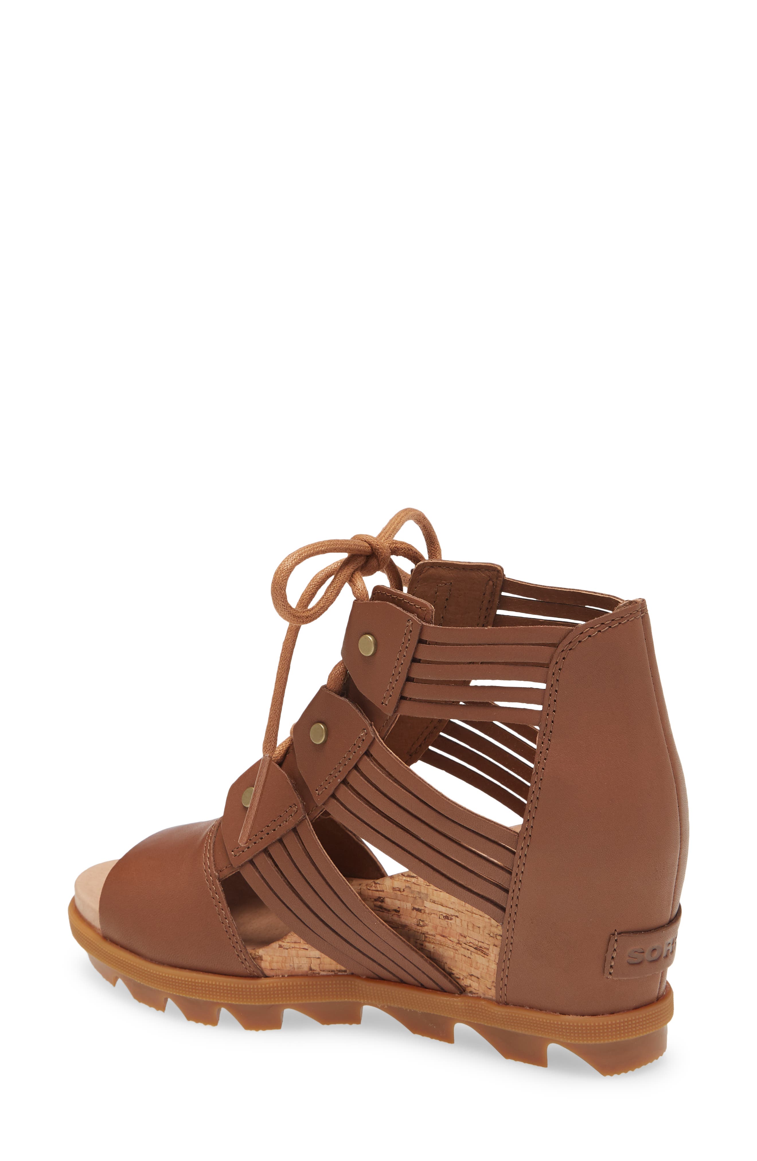 Joanie II Lace-Up Sandal, Alternate, color, VELVET TAN