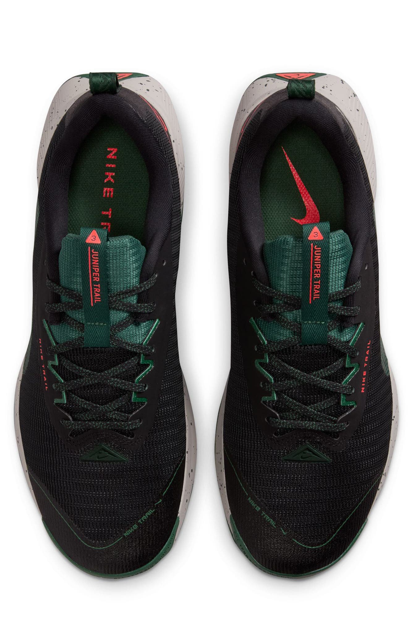 Nike Juniper Trail 3 Sneaker, Alternate, color, Black/ Bright Crimson