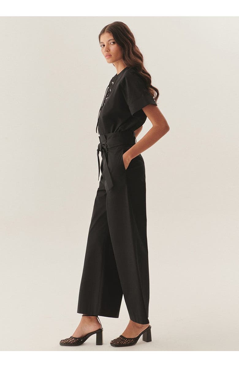 Exquise Lauren Timeless Structured Trousers, Alternate, color, Black