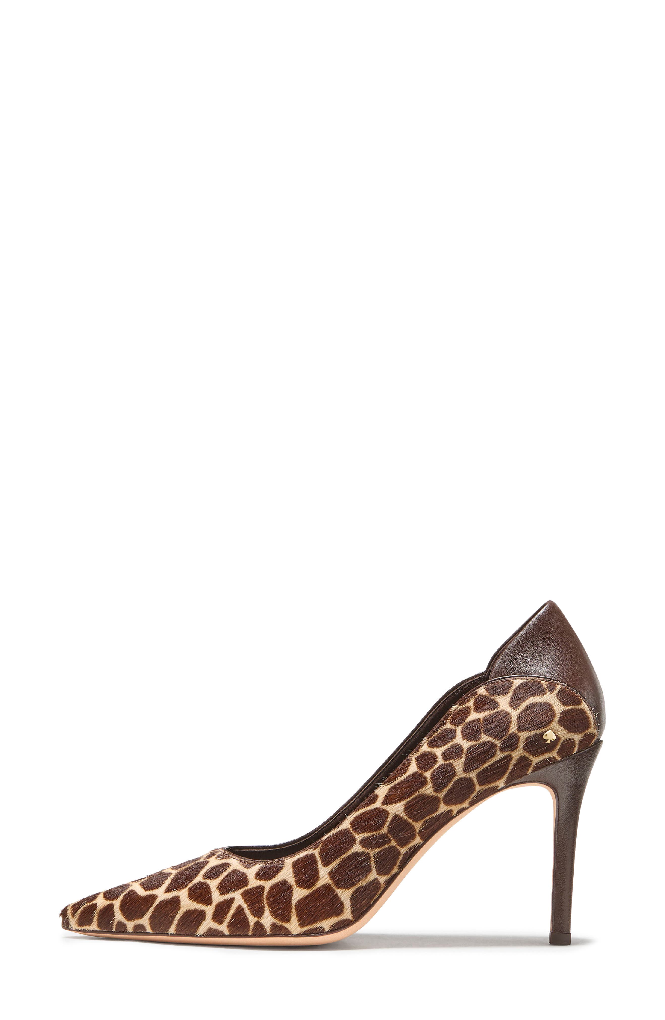 daphne genuine calf hair pointed toe pump, Alternate, color, HOT FUDGE MULTI