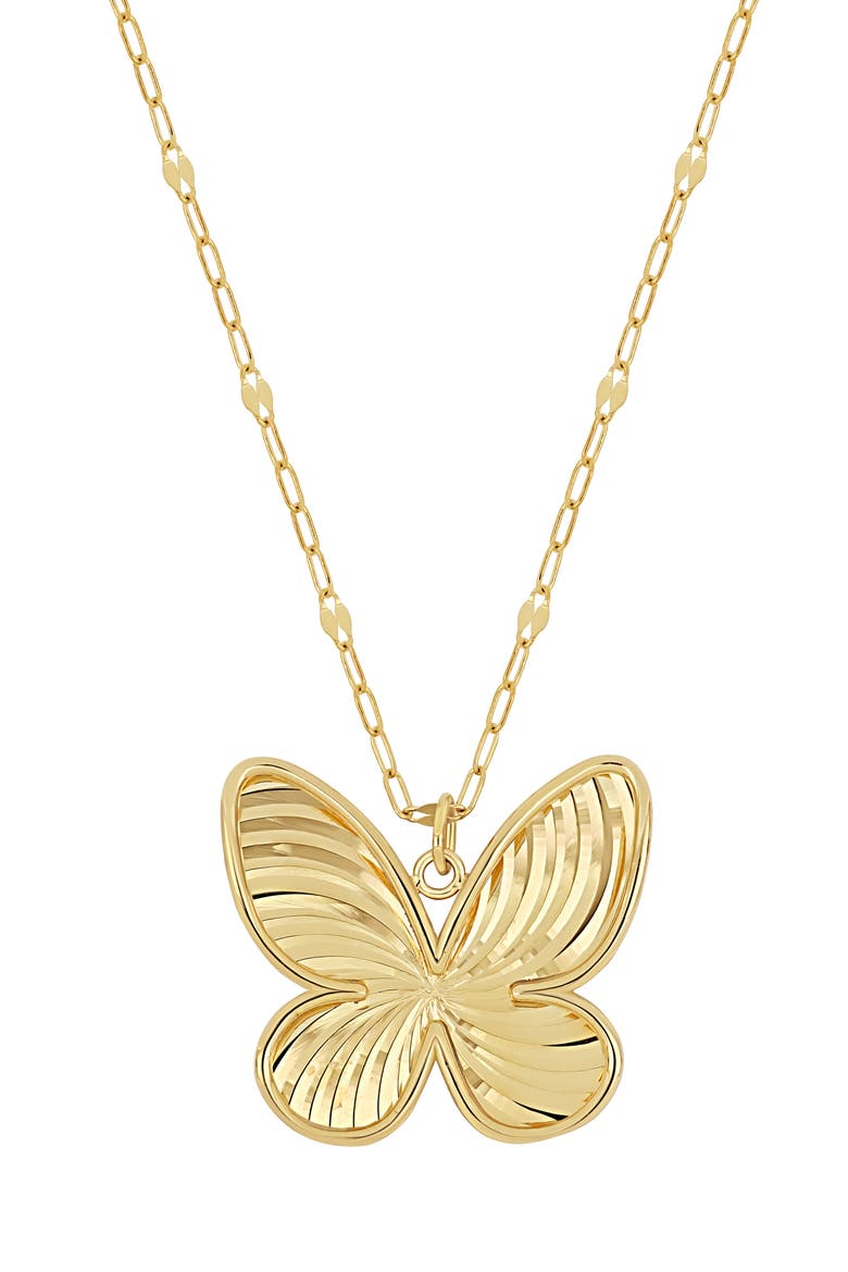 14K Gold Pendant Necklace, Main, color, YELLOW