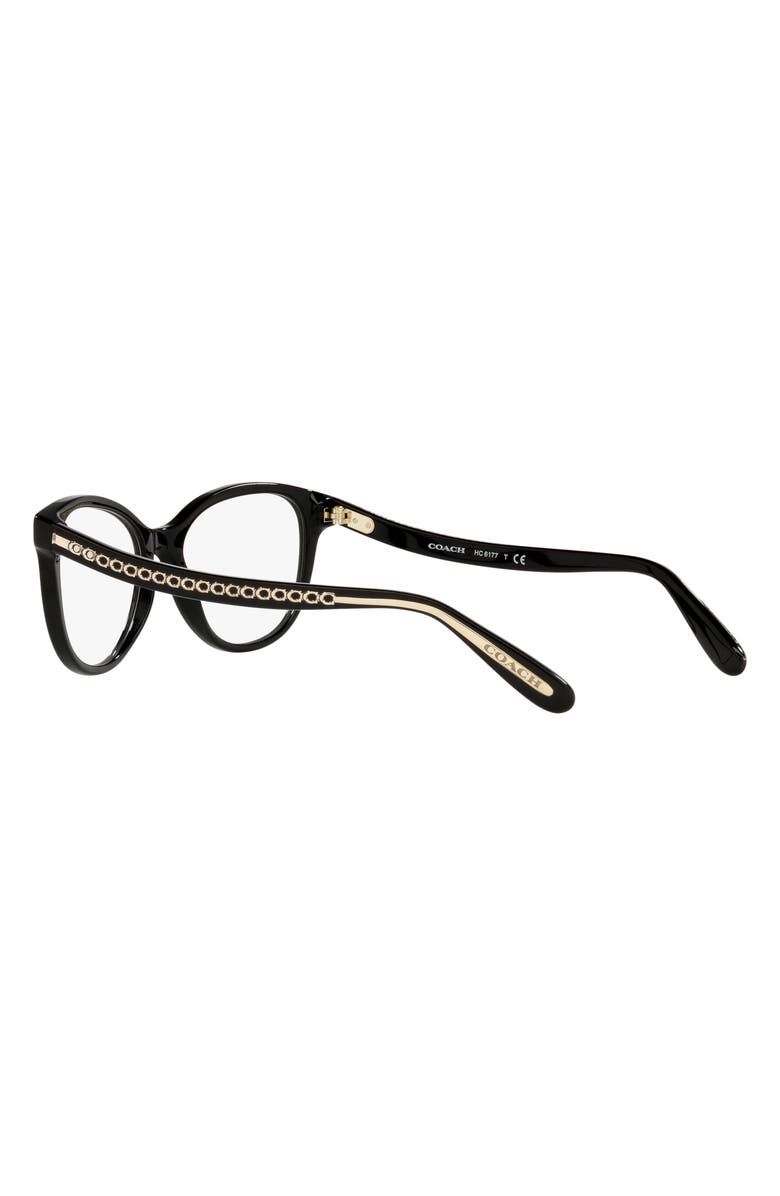 COACH 52mm Round Reading Glasses, Alternate, color, 