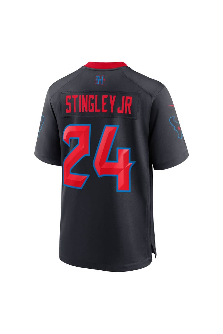 Men's Nike Derek Stingley Jr. Navy Houston Texans 2nd Alternate Game Jersey, Alternate, color, Navy