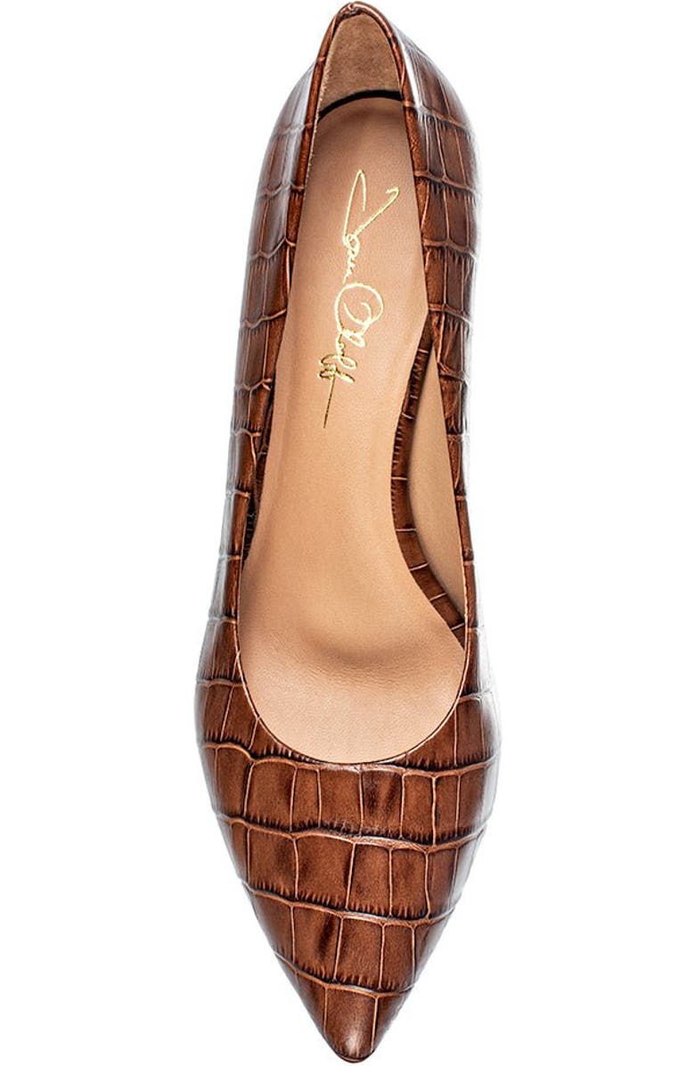 Joan Oloff Shoes Deborah 2.0 Pump, Alternate, color, Brown Croco