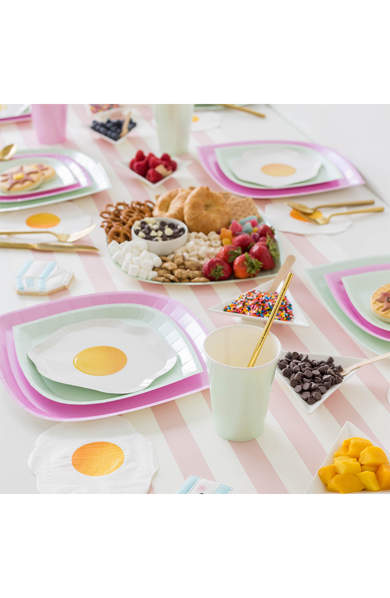 Jollity & Co Yolks on You Fried Egg Dessert Plates, Alternate, color, Dinner Plates