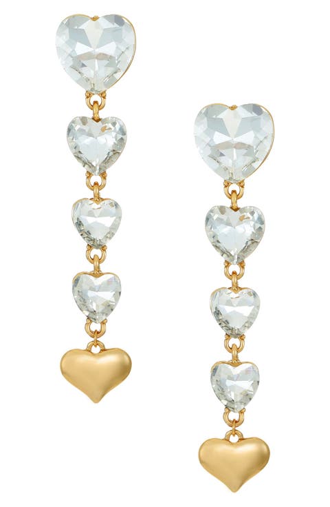 Crystal Love Drop Earrings