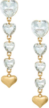 Ettika Crystal Love Drop Earrings