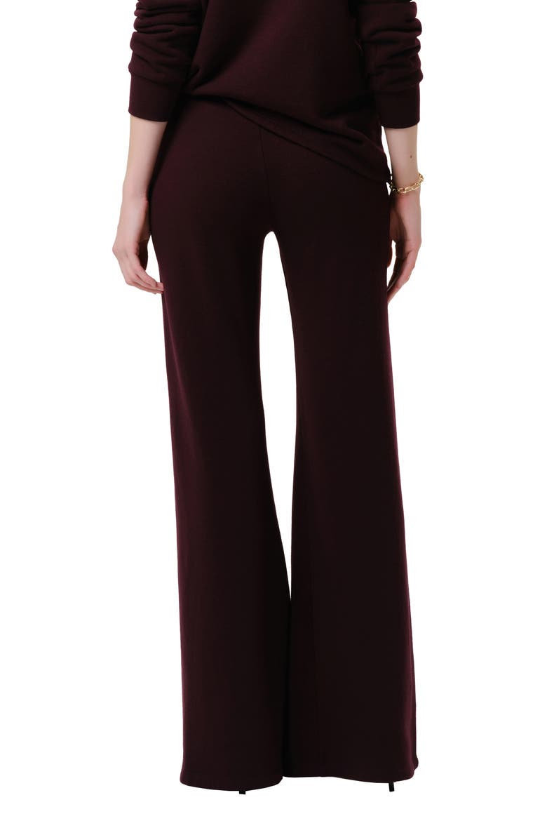 Nora Drawstring Pants, Alternate, color, MAHOGANY DK PURPLE