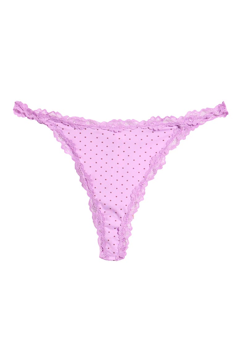 Intimately FP Charlie Micro Thong, Main, color, PURPLE DOT