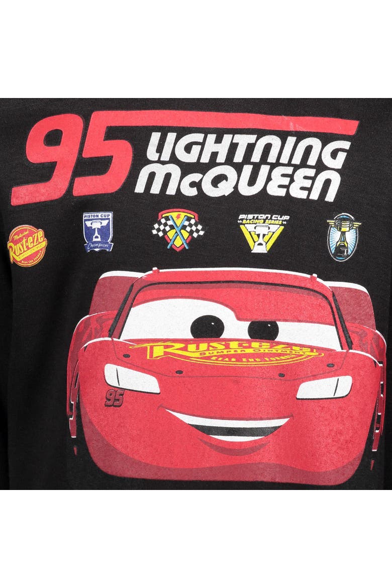Cars Fleece Hoodie, Alternate, color, McQueen Black