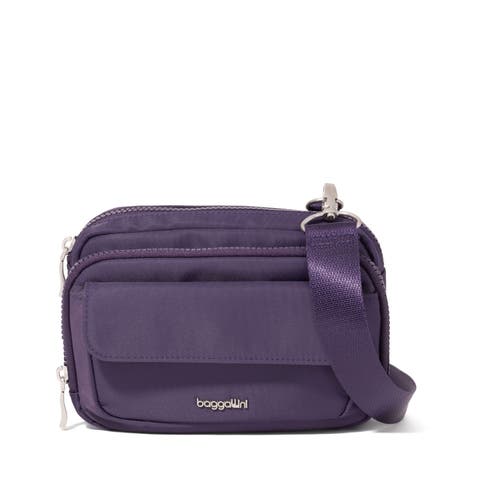 Modern Double Zip Crossbody Bag