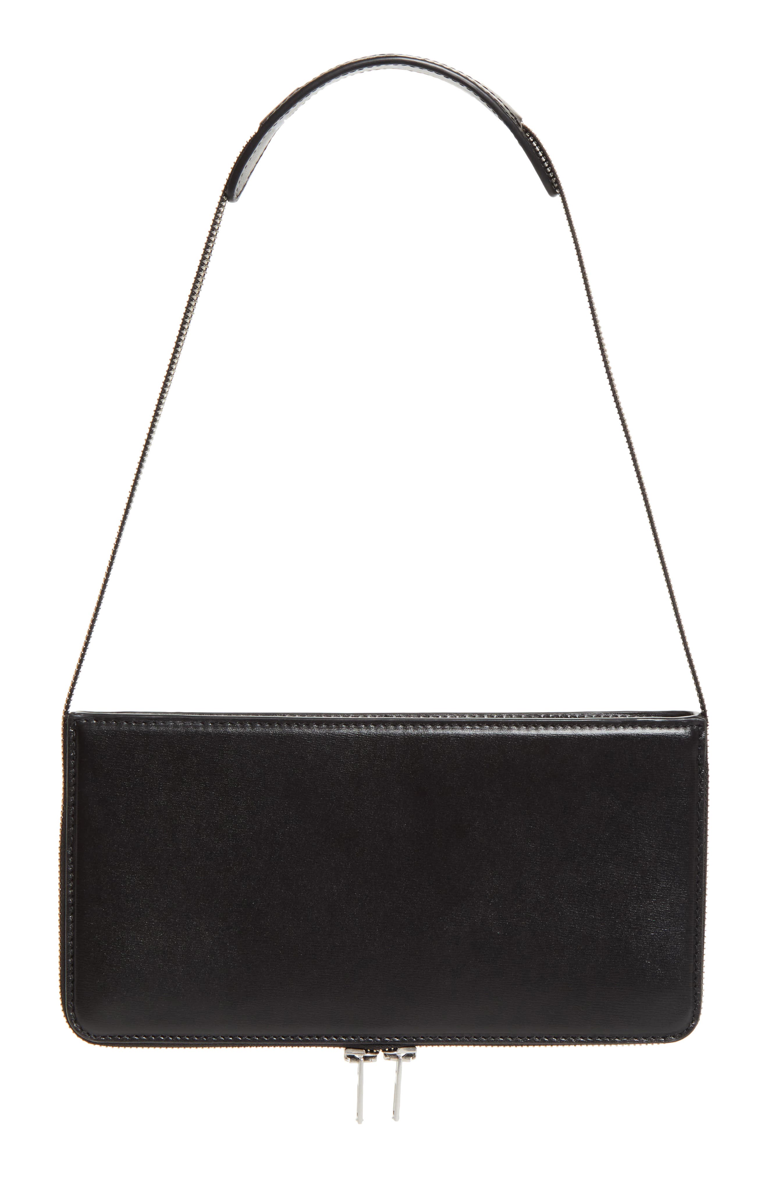 Alexander Wang Siren Pochette Leather Shoulder Bag, Alternate, color, Black