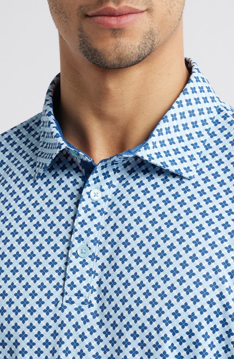 Swannies Rae Medallion Print Golf Polo, Alternate, color, 