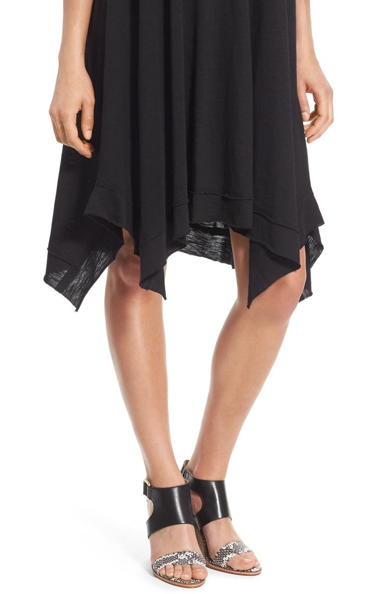 Caslon<sup>®</sup> Handkerchief Hem Slub Knit Tank Dress, Alternate, color, 