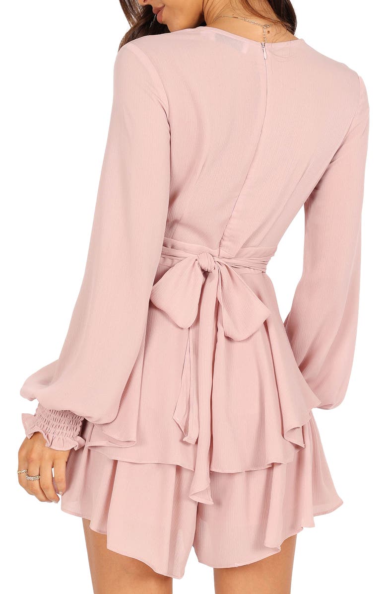 Petal & Pup Adalia Ruffle Long Sleeve Minidress, Alternate, color,