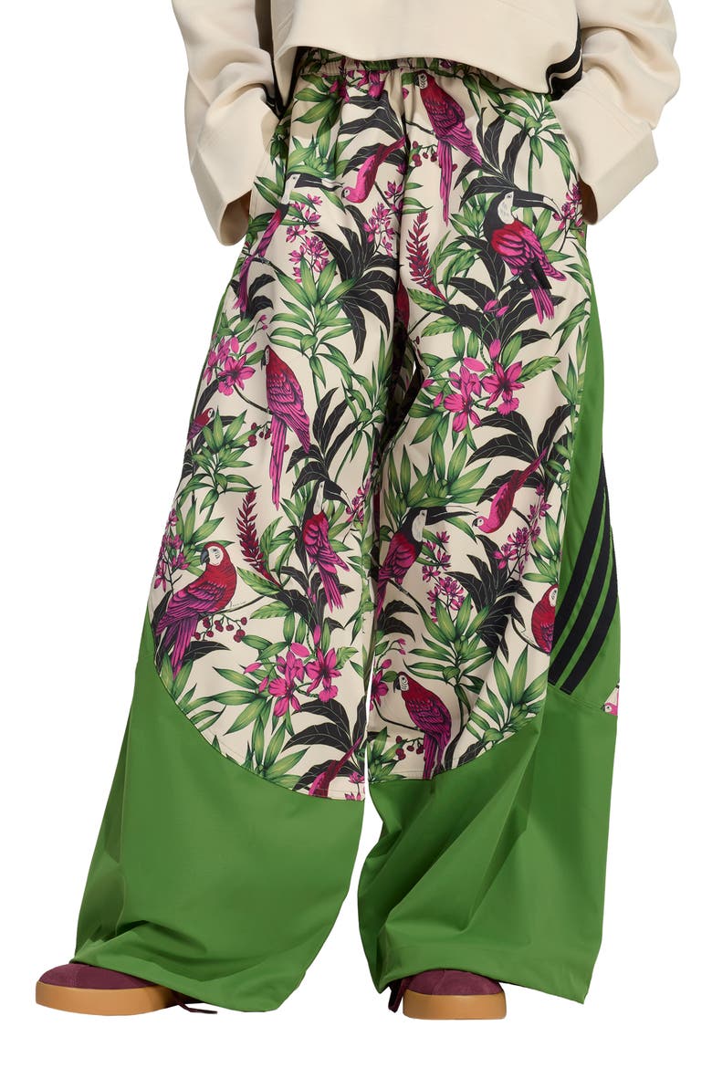 x FARM Rio Premium Pants, Main, color, CREW GREEN/LINEN/ FUCHSIA