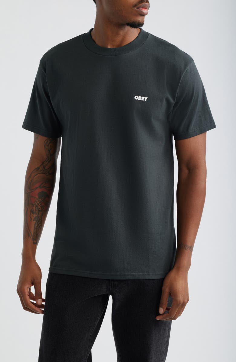 Obey Truth to Power Graphic T-Shirt, Main, color, Vintage Black