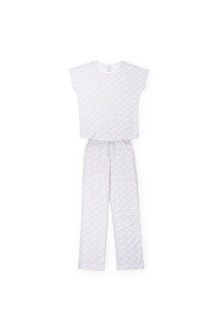 Marcia Women's Pajama Pant Set, Main, color, Poolside Palms