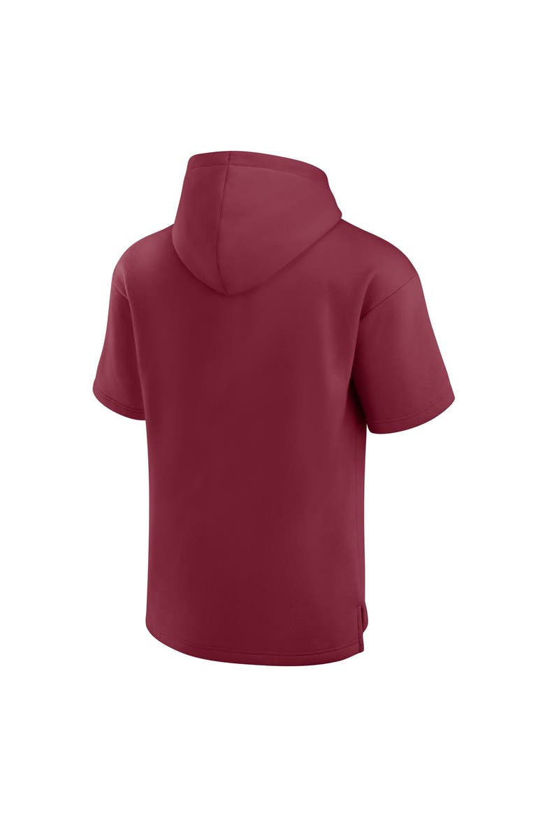 Unisex Fanatics  Burgundy Washington Commanders Elements Ready Short Sleeve Pullover Hoodie, Alternate, color, Burgundy