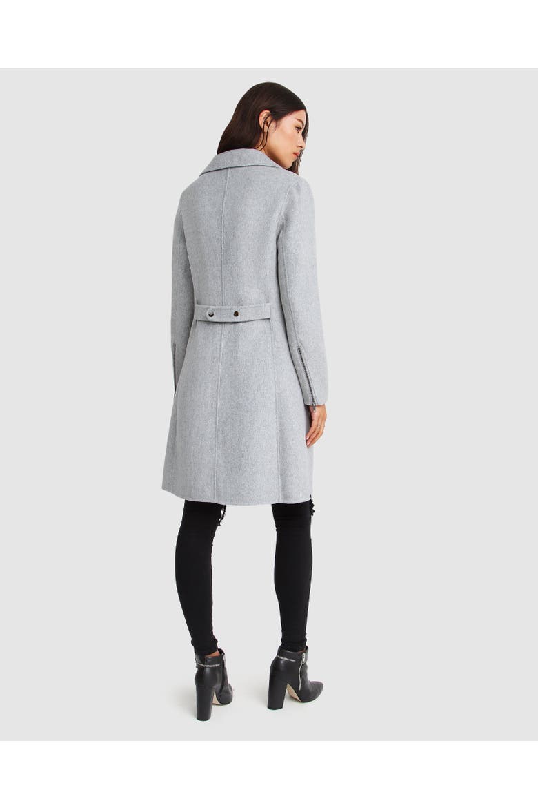 Last Chance Wool Blend Coat, Alternate, color, GREY MARL