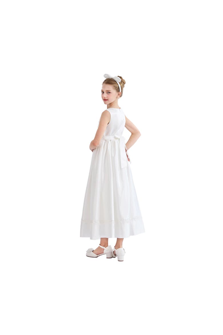 Sylvarra Sleeveless Formal Dress with Headband, Alternate, color, White