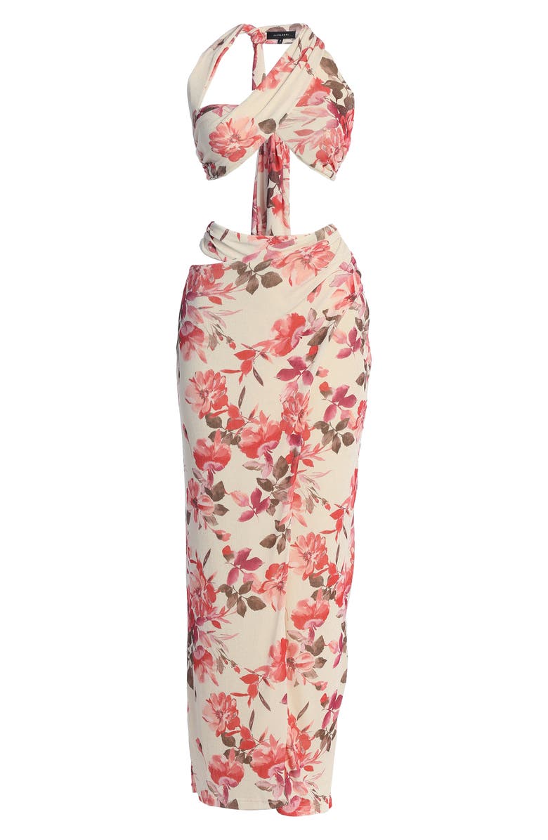 JLUXLABEL New Age Floral Crop Top & Skirt Set, Alternate, color, 