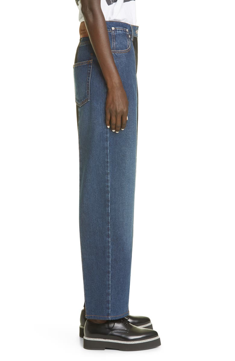 McQueen Alexander McQueen Hybrid Boyfriend Jeans, Alternate, color,