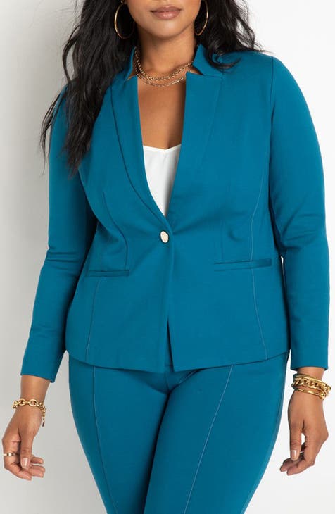 Nordstrom plus size blazer best sale