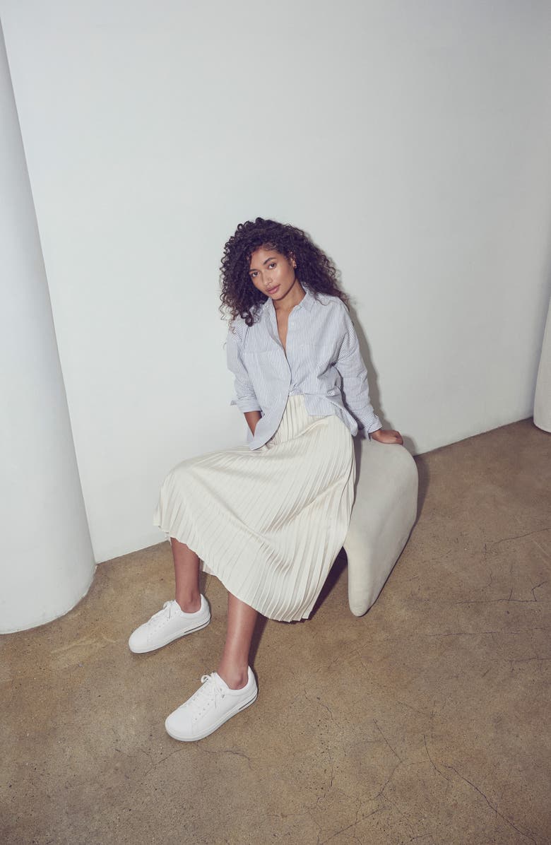 Birkenstock Bend Low Top Sneaker, Alternate, color, White