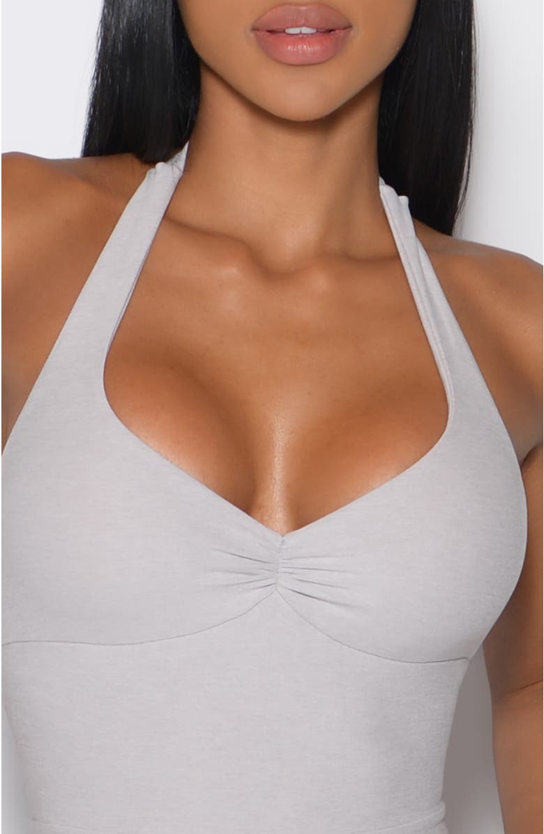 Bombshell Sportswear Backless Pocket Bodysuit, Alternate, color, Ice