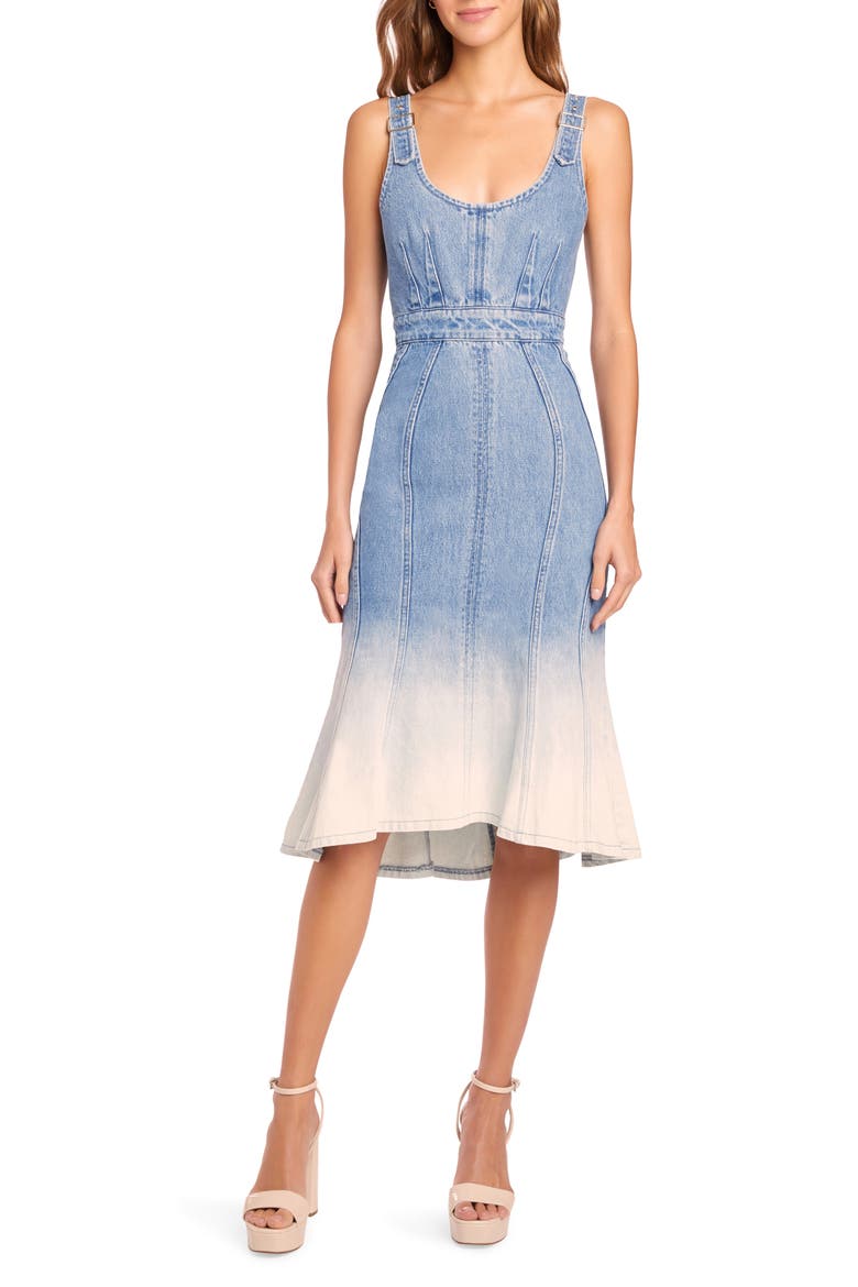 Raisa Denim A-Line Dress, Main, color, IOANIA