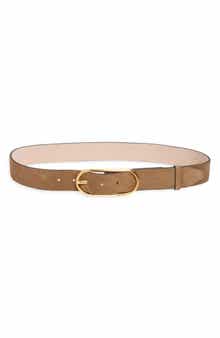 Rounded Rebound Leather Belt