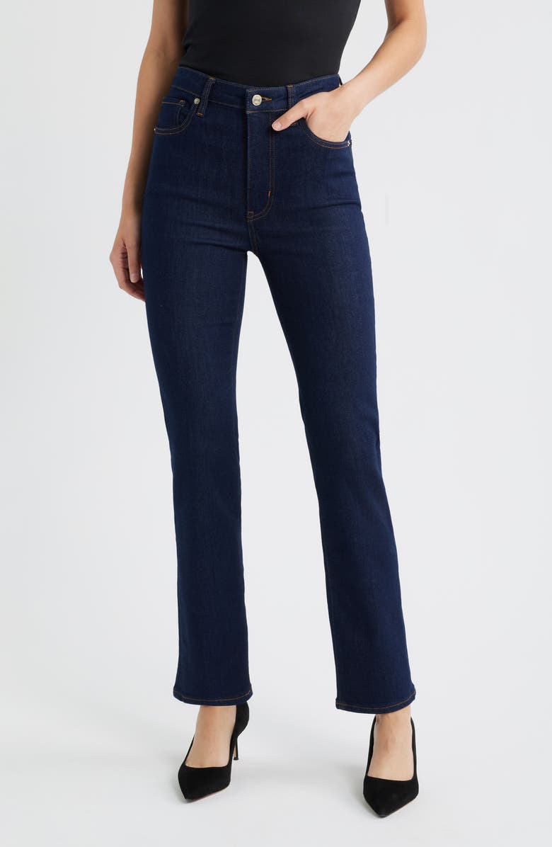 FRAME The Pencil High Waist Slim Straight Leg Jeans, Main, color, Rinse