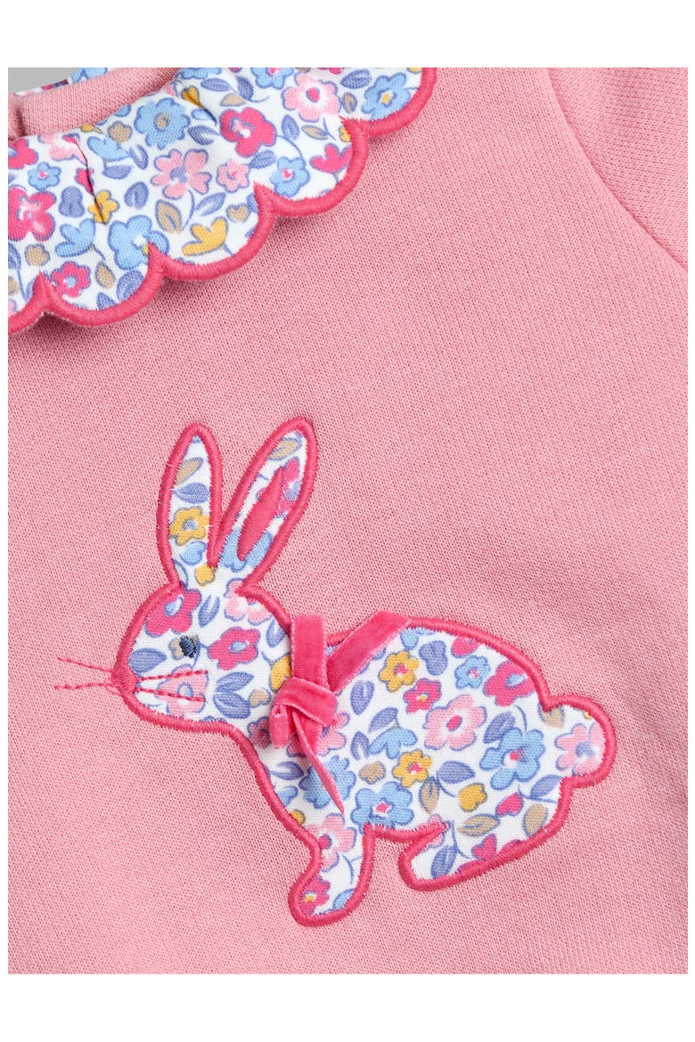Bunny Appliqué Sweatshirt & Leggings Set, Alternate, color, PINK