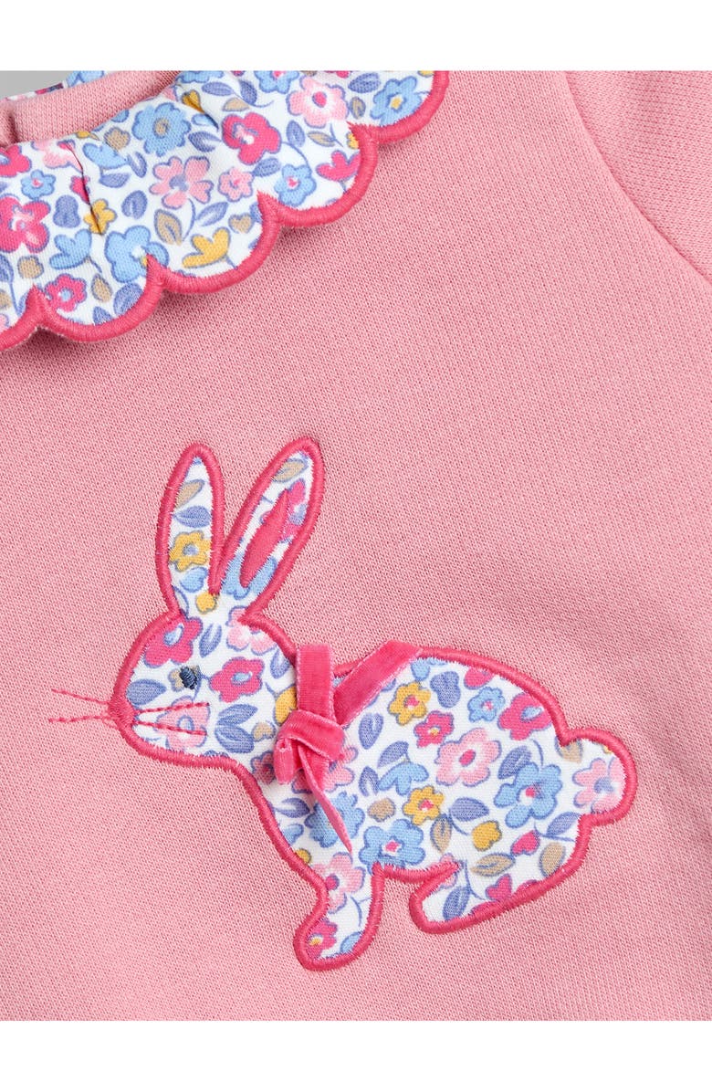 JOJO MAMAN BEBE Bunny Appliqué Sweatshirt & Leggings Set, Alternate, color, Pink