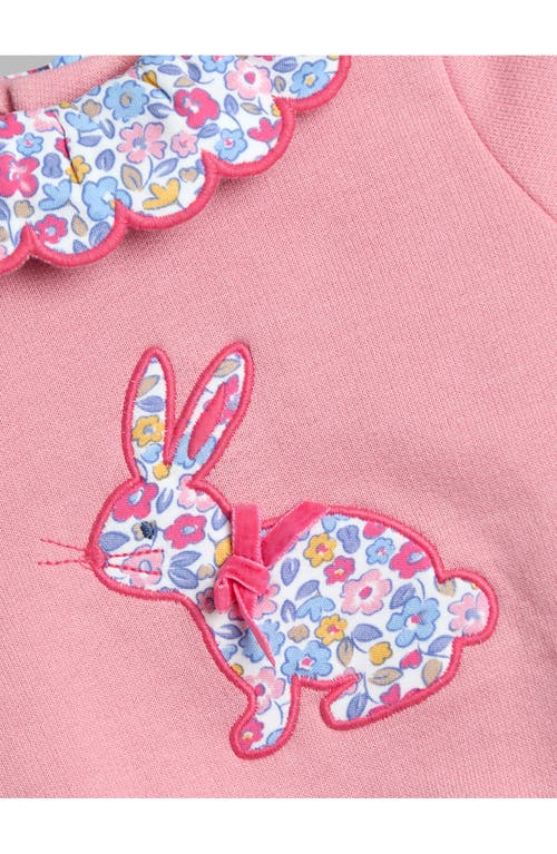 Jojo Maman Bébé Jojo Maman Bebe Bunny Appliqué Sweatshirt & Leggings Set In Pink
