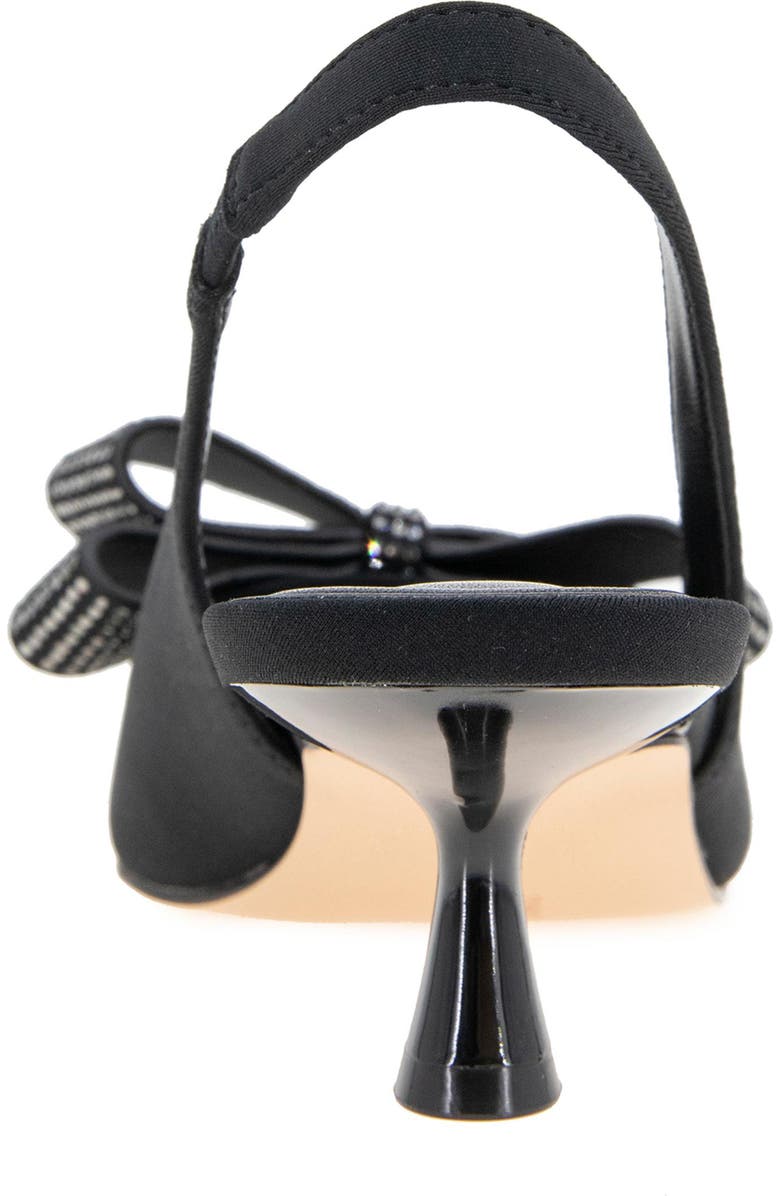 BCBGeneration Kasti Slingback Pointed Toe Kitten Heel Pump, Alternate, color, Black