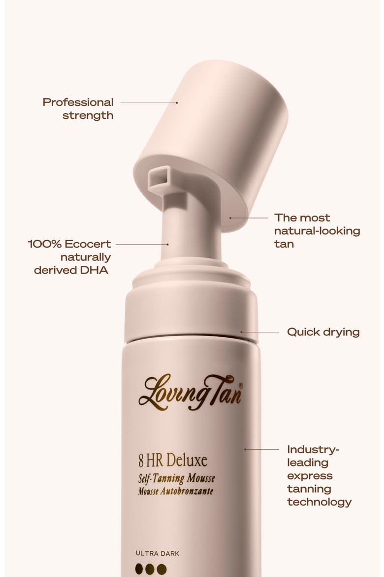 8 HR Deluxe Self-Tanning Mousse, Alternate, color, ULTRA DARK