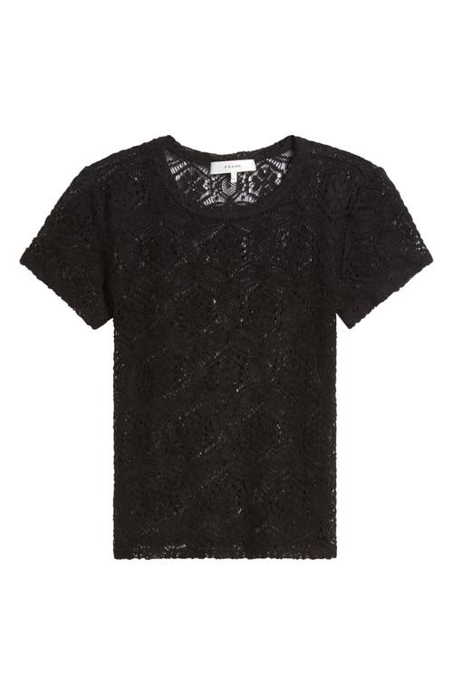 Frame The Lace T-shirt In Black
