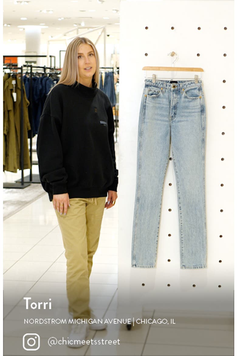 Daria High Waist Nonstretch Slim Straight Jeans video