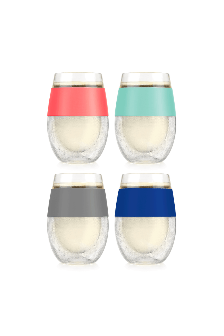 Wine FREEZE Cooling Cup Set of 4, Alternate, color, Multicolor