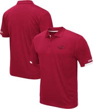 COLOSSEUM Men's Colosseum Cardinal Arkansas Razorbacks Big & Tall Santry Polo